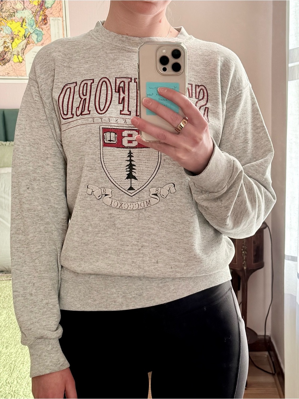 Soffe Gray Stanford Crewneck Sweater